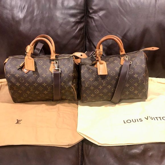 LOUIS VUITTON Monogram Speedy 30 Boston Overnight Tote Bag Lock/Key Tag/Poignet - Picture 17 of 17